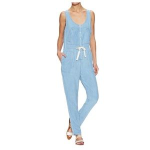 L’AGENCE chambray sleeveless jumpsuit/romper